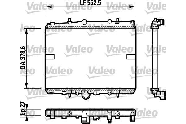 Su Radyatörü  Citroen C5 5 Kapı (03.2001->)  VALEO 732599