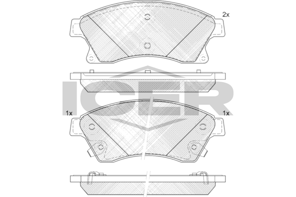 Fren Disk Balata Ön Chevrolet Cruze (2009->)  CARRINGO 55022