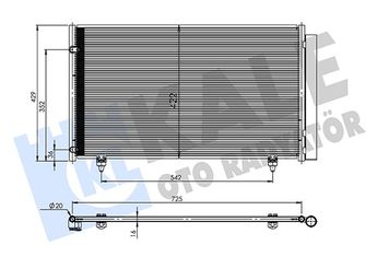 Klima Radyatörü  KALE 361335  8846048140 884600E030 8846008020