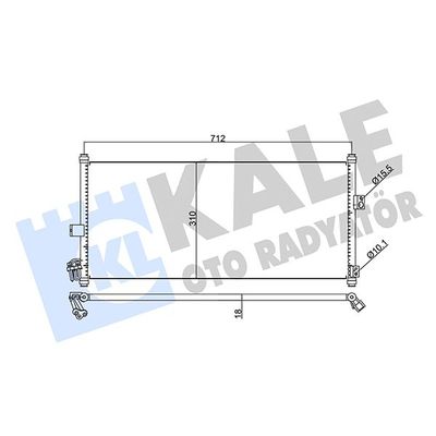 Klima Radyatörü  Nissan Almera (N16/E)(01.2000->)  KALE 345790