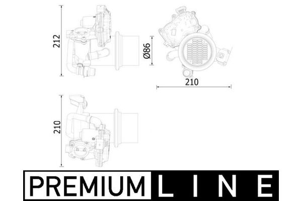 Egr Soğutucu  MAHLE CE 20 000P