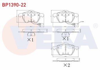 Fren Disk Balata Ön VEKA BP1390-22  