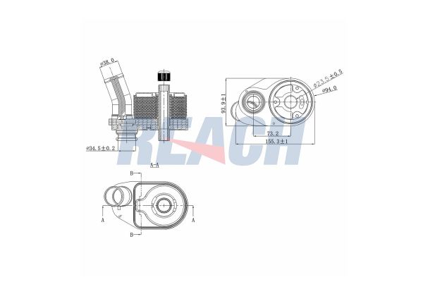 Motor Yağ Soğutucu  FROW 167.1540.002