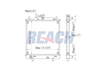 Su Radyatörü  RADISEN RR 64083  1770060H50 1770078A50
