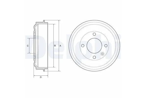 Kampana Arka Sağ veya Sol Opel Corsa F / Corsa-e F (2019->)  DELPHI BF638