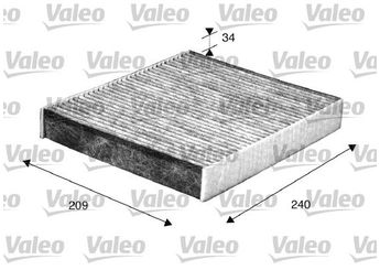 Polen Filtresi  VALEO 698883  3M5J19 G244A1A T176321 1253220 1354953 1452344 1494697 3M5J19G244AA 4M5J19G244AA 4M5J-19G244-AA