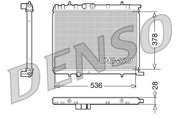 Su Radyatörü  DENSO DRM07021