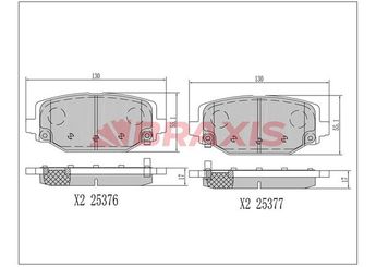 Fren Disk Balata Arka BRAXIS AA0392  K68159526AC 68144209AA K6815952 7B0698451B 7B0698451H 068144209AA 68159526AA 068159526AA 68159526AB 068159526AB 68159526AC 068159526AC 2AMV4526AA V2012439AB V2019526AA K68159526AA K68144209AA 168159526AB 168159526AA K68509721AA 00K68144209AA 00K68159526AA K68159526AB 00K68159526AB 00K68159526AC 00K68509721AA 7B0698451F