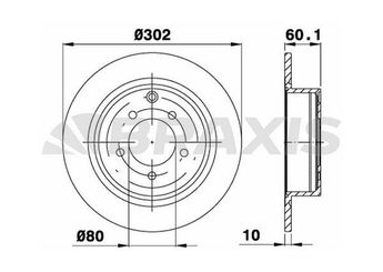 Fren Disk Ayna Arka Sağ ve Sol BRAXIS AE0549  4615A121