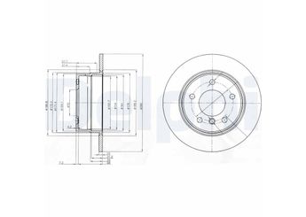 Fren Disk Ayna Arka Sağ ve Sol DELPHI BG3940  6752545 6794306 34216752545 3421 6752 545 34216766225 34216794306