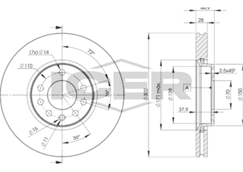 Fren Disk Ayna Ön Sağ ve Sol FIAT ORJINAL 51757229  51757229 5 175 722 9 569004 5 69 004 93171500 93 171 500