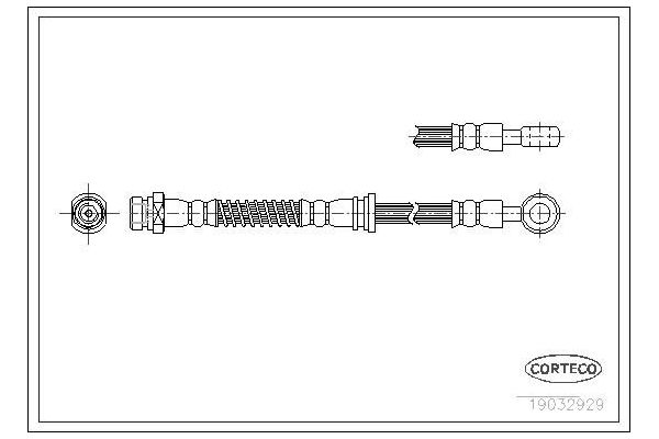 Fren Hortumu Ön Sağ veya Sol OSSCA 00722