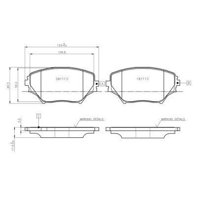 Fren Disk Balata Ön Toyota RAV4 (A2)(2000->)  BOSCH 0 986 TB2 390