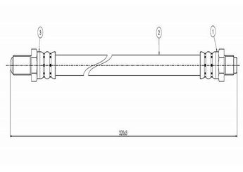 Fren Hortumu Ön Sağ veya Sol CAVO C800 086A  8926206 8931792