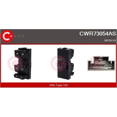 Cam Açma Düğmesi Ön Sol MCAR AN-420E