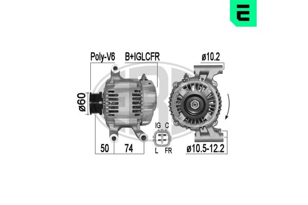 Alternatör  Jaguar S-Type (03.1999->)  ERA 209532A
