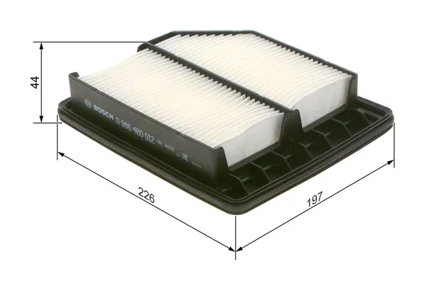 Hava Filtresi  Honda FR-V (BE)(11.2004->)  BOSCH 0 986 4B0 012