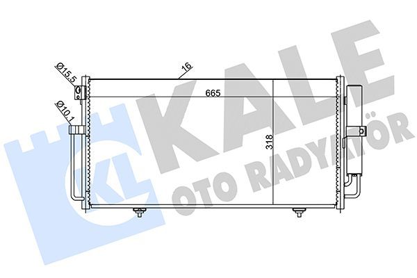 Klima Radyatörü  KALE 389600