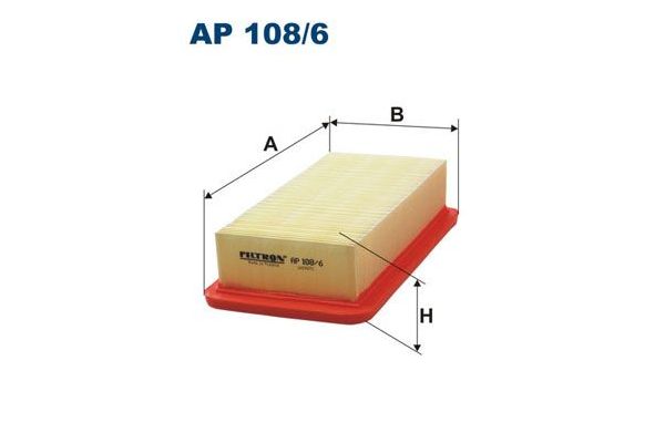 Hava Filtresi  Kia Rio (JB)(2005->)  FILTRON AP 108/6