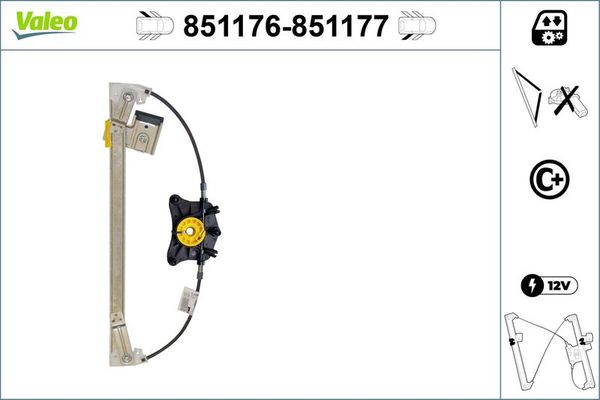 Cam Krikosu Arka Sol VALEO 851176