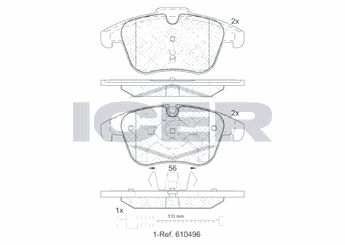 Fren Disk Balata Ön FERODO FDB4160  1609253180 16 092 531 80 1610103880 16 101 038 80 1617283280 16 172 832 80 1619790280 16 197 902 80 425438 4254.38 4254A7 4254.A7 1647862880 16 478 628 80 1647863280 16 478 632 80 8660003510 86 60 003 510 8660004557 86 60 004 557