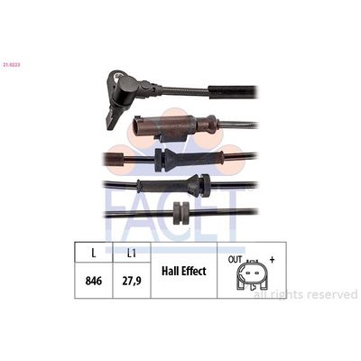 Abs Sensörü Ön Sağ veya Sol MOTORTEC TRN0113