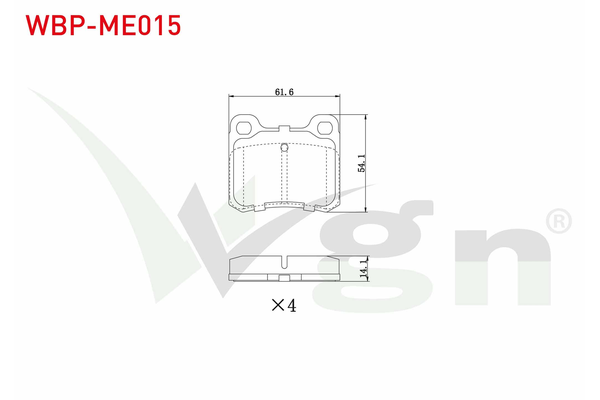 Fren Disk Balata Arka WGN WBP-ME015