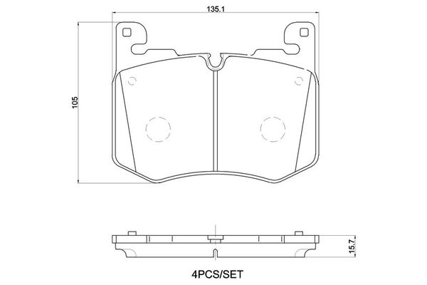 Fren Disk Balata Ön Land Rover Range Rover Velar (03.2017->)  BREMBO P 44 030