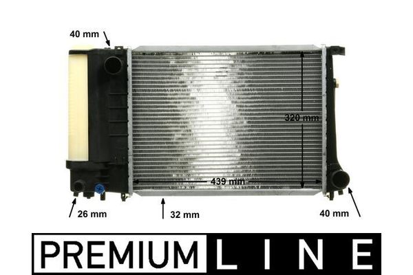 Su Radyatörü  BMW 3 Serisi Sedan/Coupe (E30)(1982->)  MAHLE CR 495 000P