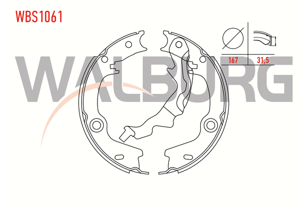 El Fren Balatası  WALBURG WBS1061