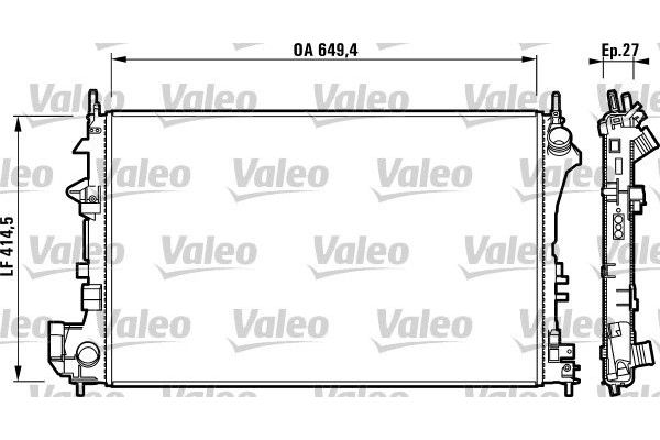 Su Radyatörü  Opel Vectra C 4 Kapı (2002->)  VALEO 732876