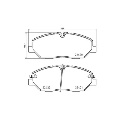 Fren Disk Balata Ön Hyundai H350 P.Van (05.2015->)  MAGNETI MARELLI 363700430090