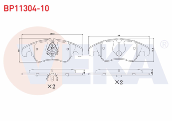 Fren Disk Balata Ön VEKA BP11304-10  