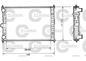 Su Radyatörü  VALEO 316703  867121253L 867121253AB 867121253K 867121253M