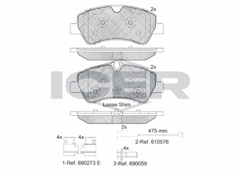 Fren Disk Balata Arka CARRINGO 55097  WVA25603 MEBK2J2M008AA BK212M008AC BK212M008 1840037 1916327 1 916 327 2006029 2 006 029 2480688 2 480 688 2480690 2 480 690 2691992 KTMK312K021AA KTMK3-12K021-AA KTMK312M008AA KTMK3-12M008-AA KTMK312K021AB KTNK312M008AA KTNK3-12M008-AA MEBK2J-2M008-AA MEBK3J2M008AA MEBK3J-2M008-AA