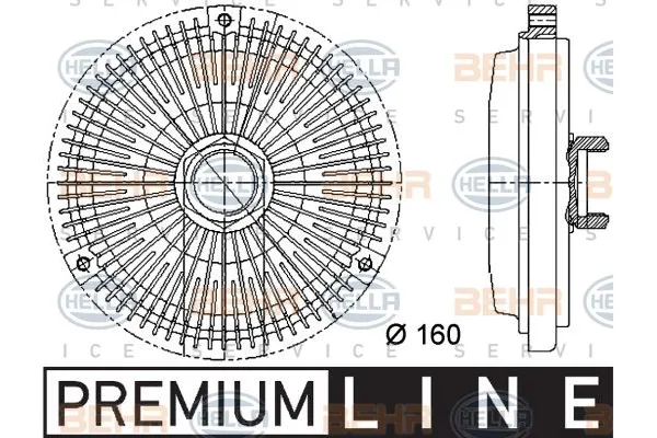 Soğutma Fanı (Fan Termik)  Mercedes C -Serisi Estate (BM 202)(01.1996->)  BEHR 8MV 376 733-011