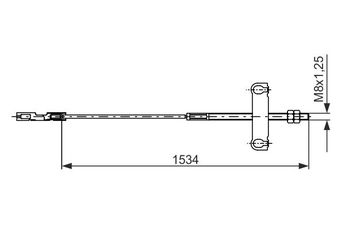 El Fren Teli Orta BOSCH 1 987 482 195  4060872 4041993 YC152A793CE