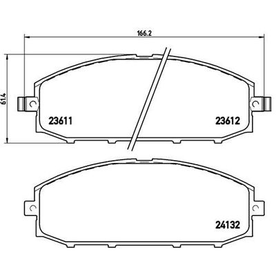 Fren Disk Balata Ön BREMBO P 56 041
