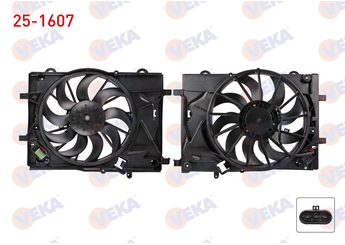 Radyatör Fan ve Motoru  VEKA 25-1607  95962652 95962653