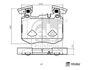 Fren Disk Balata Ön FEBI BILSTEIN 195082  A0004208503 A0004206502 A000 420 65 02 A000420650265 A000 420 65 02 65 A0004208100 A000 420 81 00 4206502 000 420 65 02 420650265 000 420 65 02 65 4208100 000 420 81 00