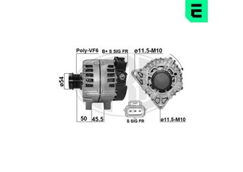 Alternatör  ERA 209633  1865468 DS7T10300MA DS7T 10300 MA DS7T10300MB DS7T 10300 MB DS7T10300MC DS7T 10300 MC