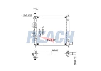 Su Radyatörü  VEKA 16-4124B  25310G6250 25310G6050