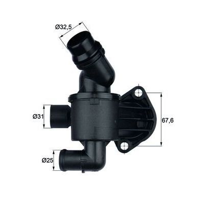 Termostat Gövdesi  Audi Q5 (8R)(11.2008->)  MAHLE TI 34 87