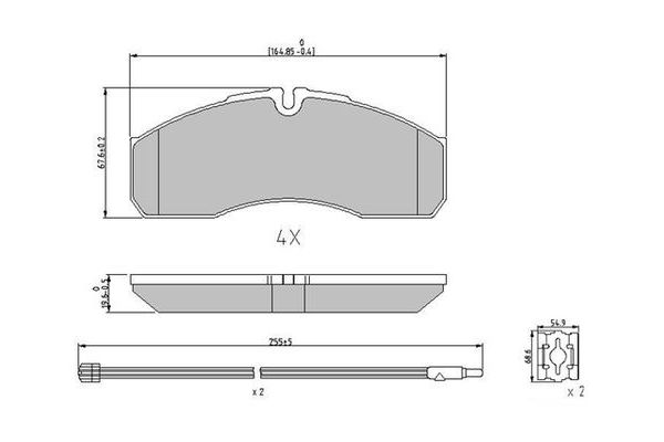 Fren Disk Balata Ön Renault Master Maxi P.Van (06.2002->)  FERODO FVR1977