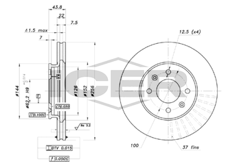 Fren Disk Ayna Ön Sağ ve Sol BRAXIS AE0810  51712C8000 51712-C8000