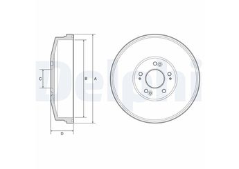 Kampana Arka Sağ veya Sol DELPHI BF593  K58A26251 0K58A26251