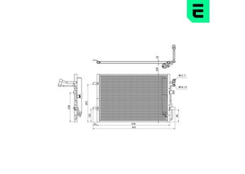 Klima Radyatörü  ERA 667454  BBR461480A BBR4-61-480 A BBR461480B