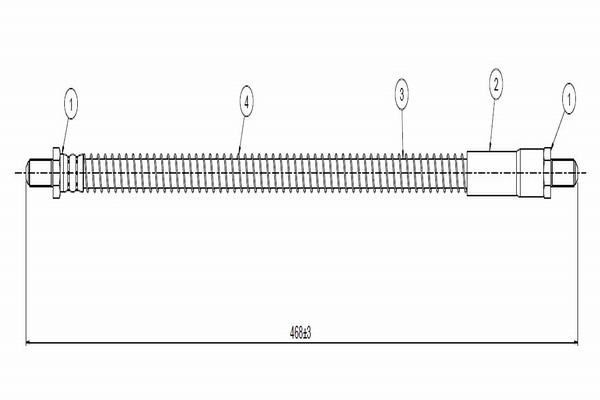 Fren Hortumu Ön Sağ veya Sol CAVO C900 040A