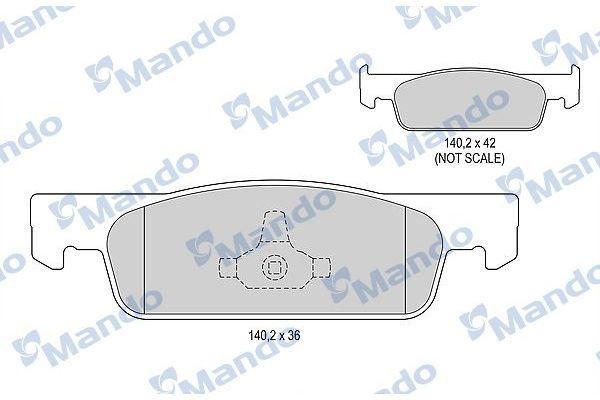 Fren Disk Balata Ön Renault Clio IV (2012->)  MANDO MBF015282