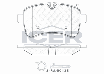 Fren Disk Balata Arka KALE BALATA 29232 210 14 MSH KD20  42555917 425 559 17 500055564 500 05556 4 504232812 504 23281 2